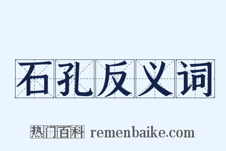 石孔反义词是什么意思的图片